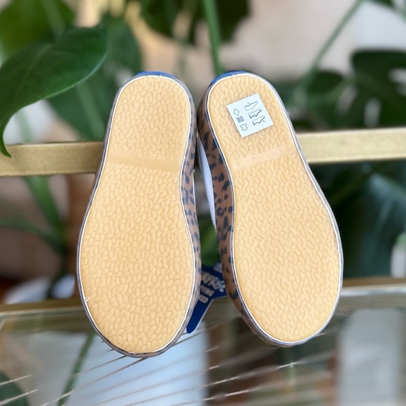 NWT Keds Special Edition Girls White, Gold & Leopard Sneakers w/ Velcro Size 6.5 - Picture 10 of 16